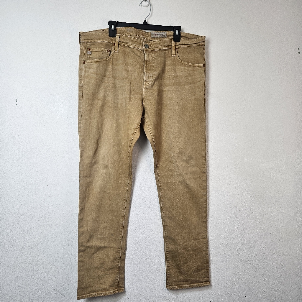 Ag Adriano Goldschmied Jeans Tellis Stretch Slim-Fit Jeans In Sand Tan 40r